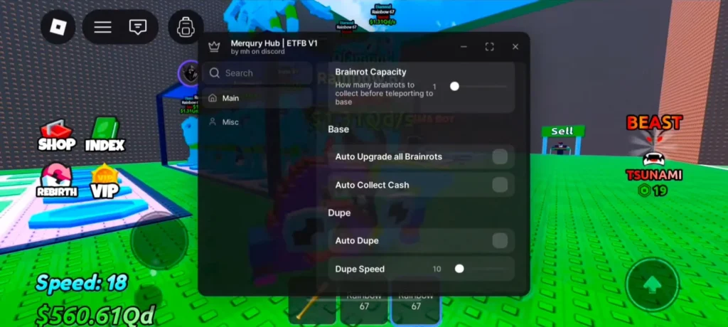 Escape Tsunami For Brainrots Script