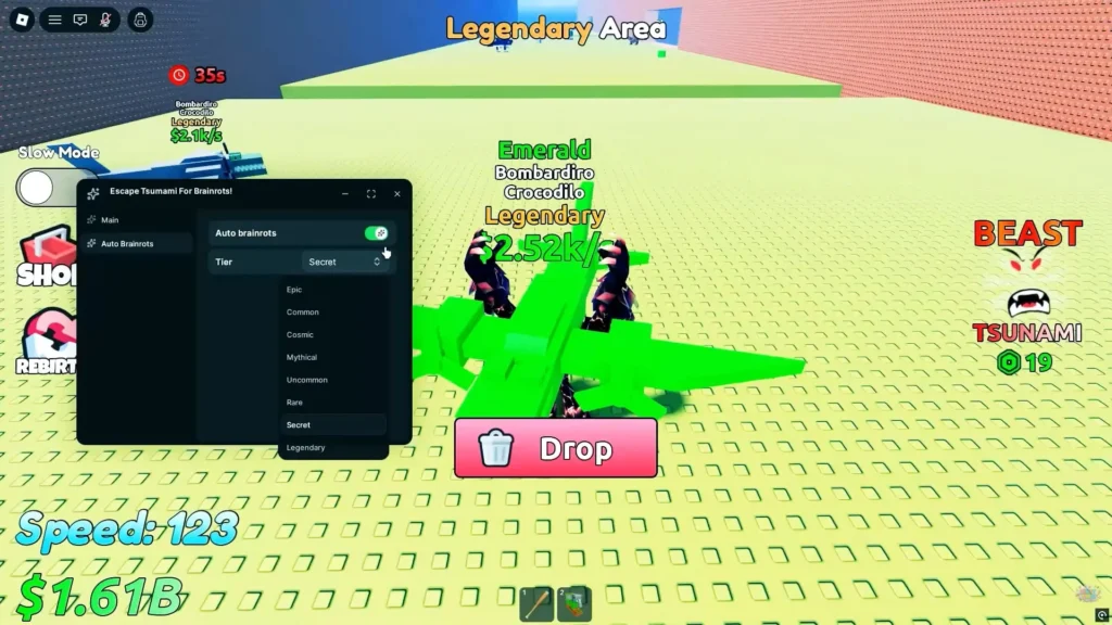 Escape Tsunami For Brainrots Script